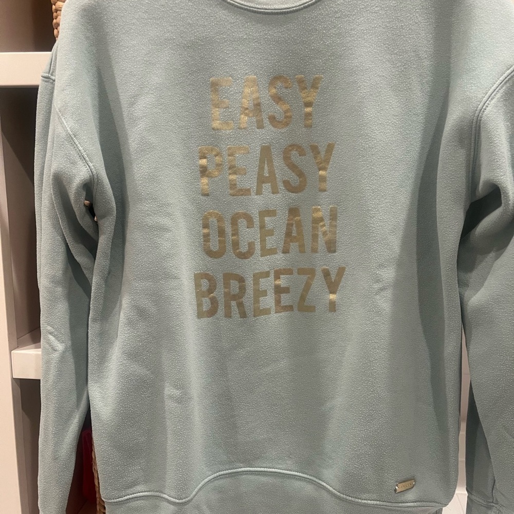LE SUPERBE Easy Peasy Ocean Breezy' CREW NECK Sweatshirt
